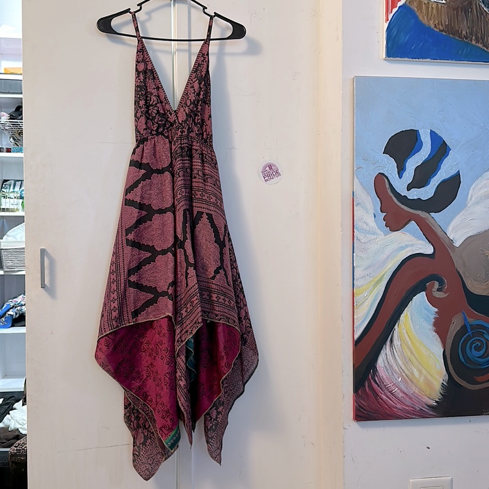 Raw Silk Summer Dress